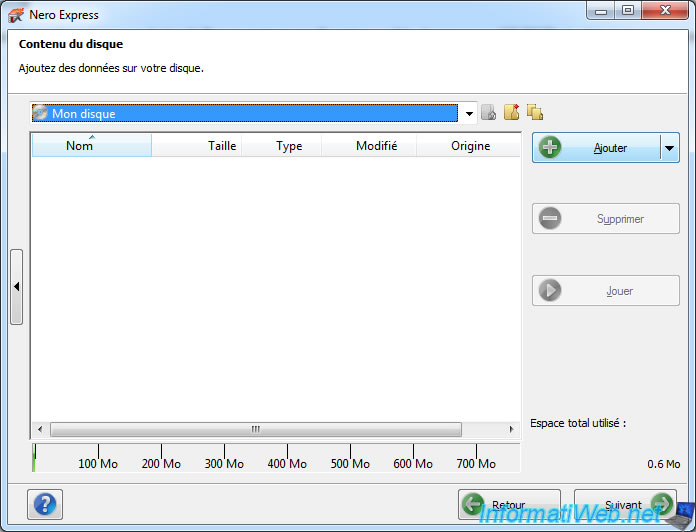 Graver un CD de musique, un CD/DVD de données ou un CD/DVD depuis un
